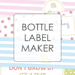 water bottle lebel maker