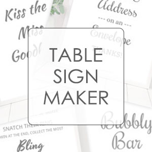 tabel sign decor maker