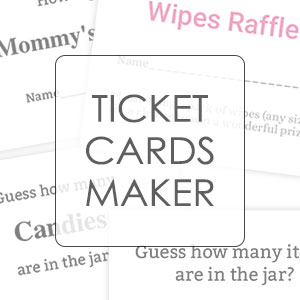 entry ticket cards maker