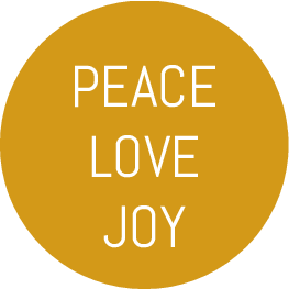 Peace Love Joy Round Gift Tag Printable