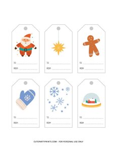 Christmas Wrapping Gift Tags and Labels