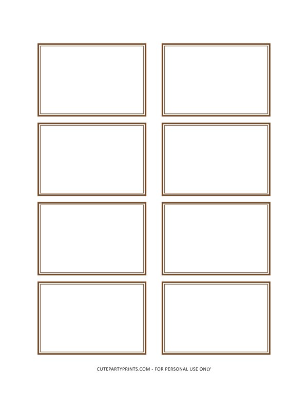 Thanksgiving Place Cards Minimalist #2