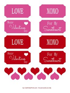 Valentines Day Gift Tags