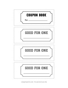 DIY Coupon Book