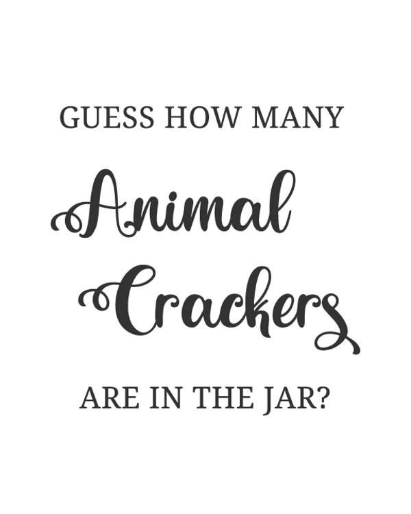 Guess How Many Animal Crackers are in the Jar