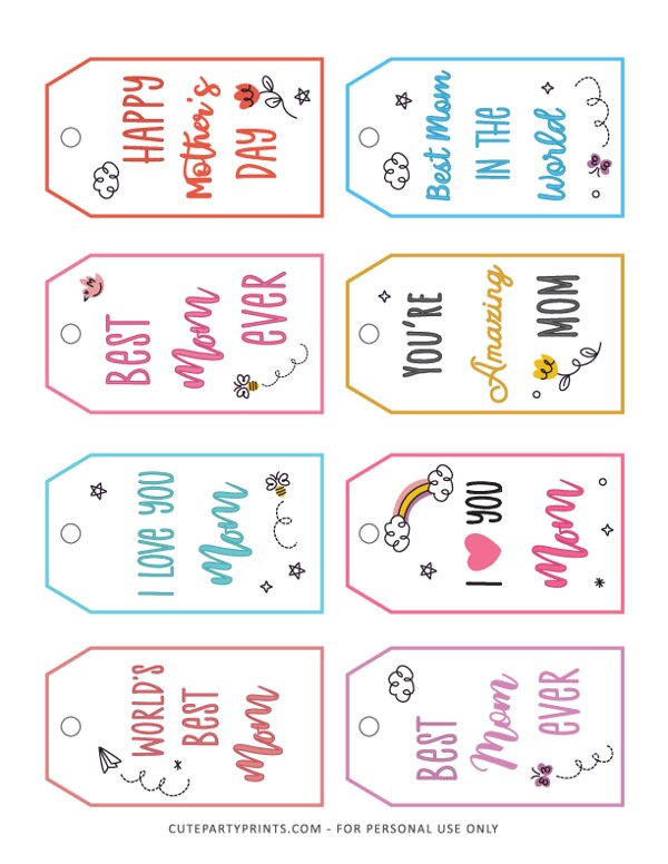 Mothers Day Gift Tags