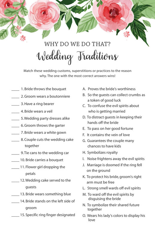 Floral Wedding Traditions