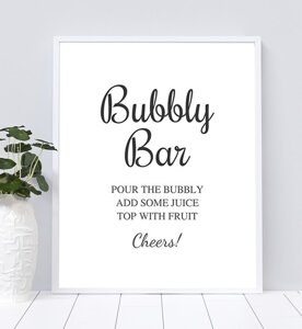 Bubbly Bar Sign