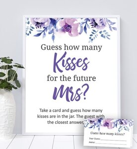 Guess How Many Kisses for the future Mrs