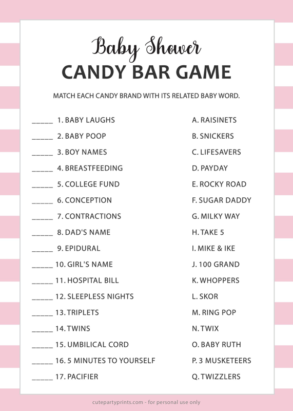 Candy Match Game (Pink)