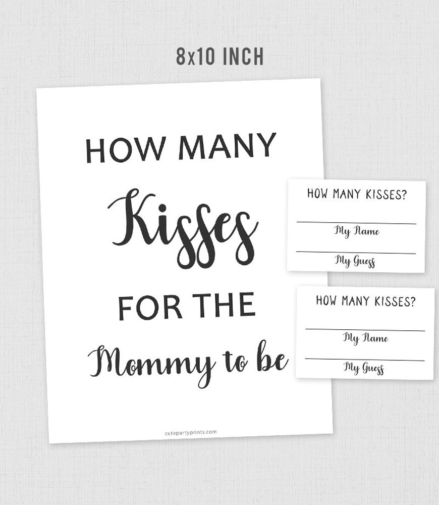 How Many Kisses for the Mommy To be?