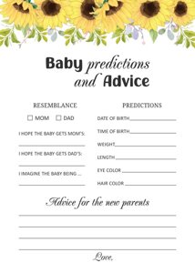 Sunflower Baby Predictions and Advice