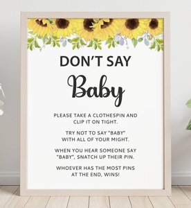Sunflower Dont Say Baby