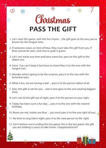 Christmas Pass the Gift