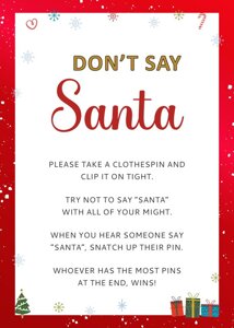Dont say Santa