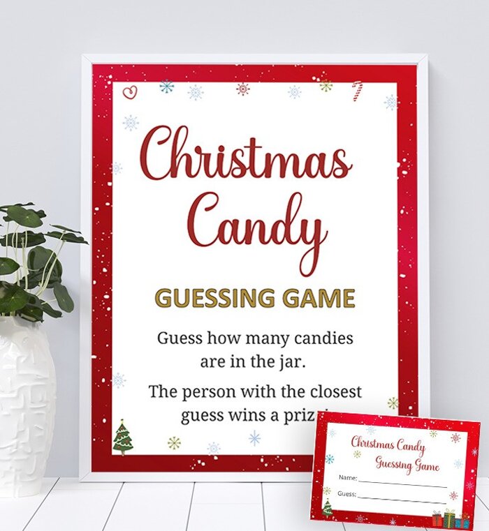 Christmas Candy Guessing Game