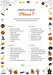Halloween Whats in your Phone