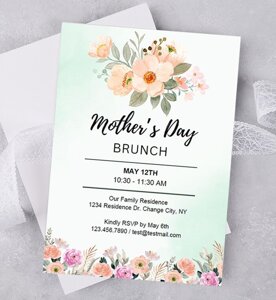 Editable Mothers Day Invitation