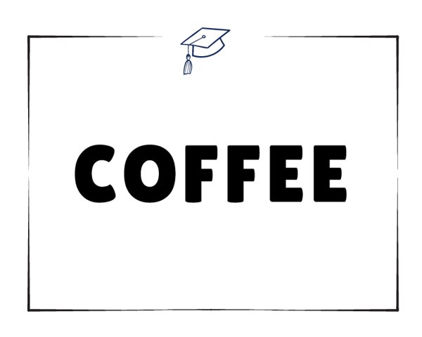 Coffee Sign for Beverage Station