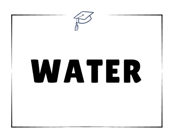 Water Sign for Beverage Station