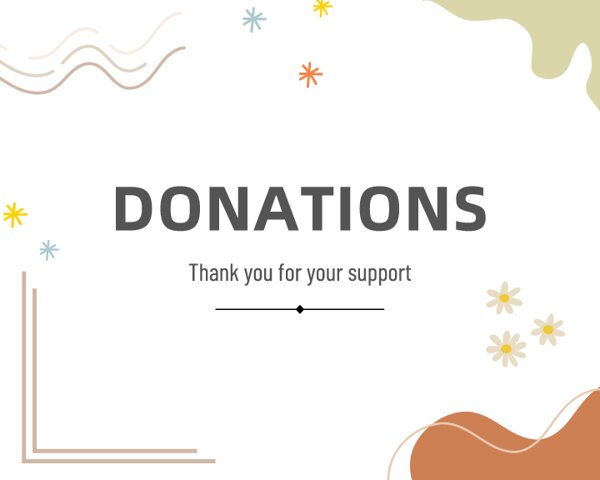 Donation Box Sign