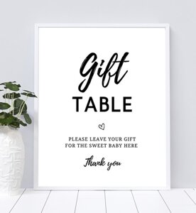 Gifts Table Sign
