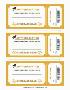 Graduation Coupons