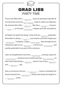 Grad Libs Party Time