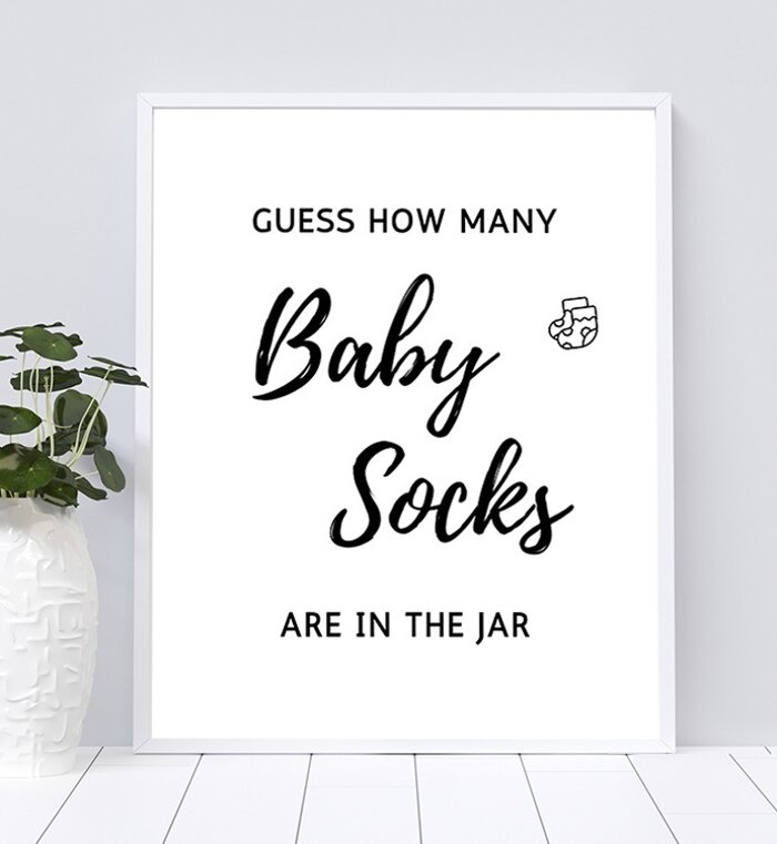 Guess How Many Baby Socks in the Jar