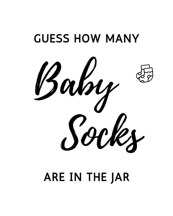 Guess How Many Baby Socks in the Jar