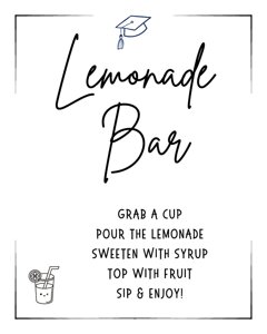 Lemonade Bar Sign