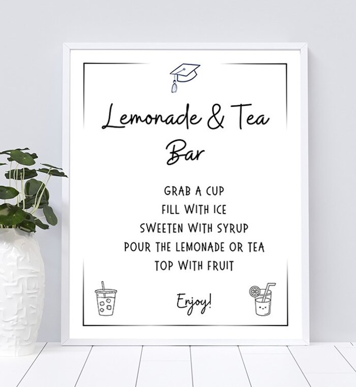 Lemonade & Tea Bar Sign