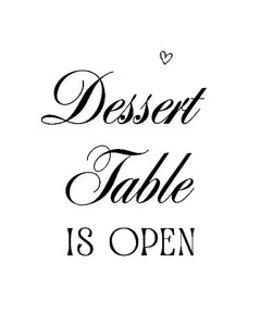 Table Signs