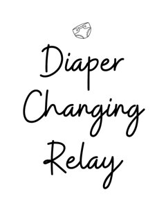 Diaper Changing Relay Sign