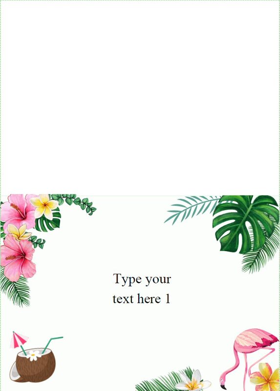 Editable Tropical Food Labels