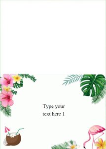 Editable Tropical Food Labels