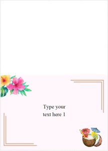 Editable Tropical Flowers Food Labels