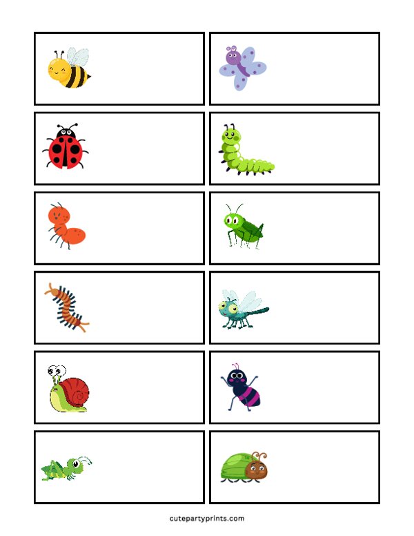 Insect Name Tags
