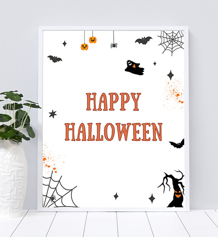 Happy Halloween Printable Sign