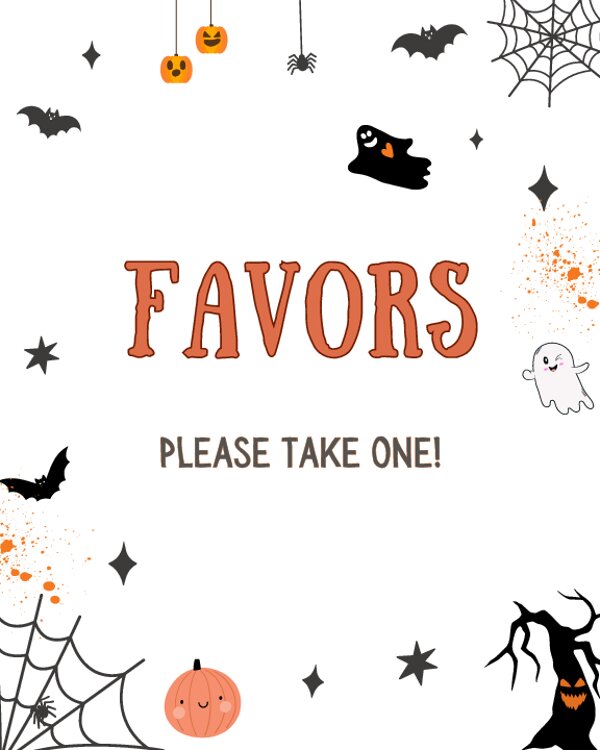 Halloween Favors Please Take One