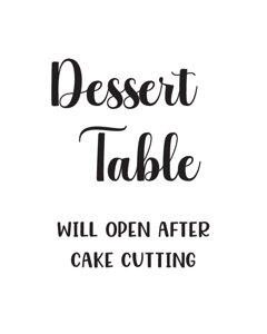 Table Signs