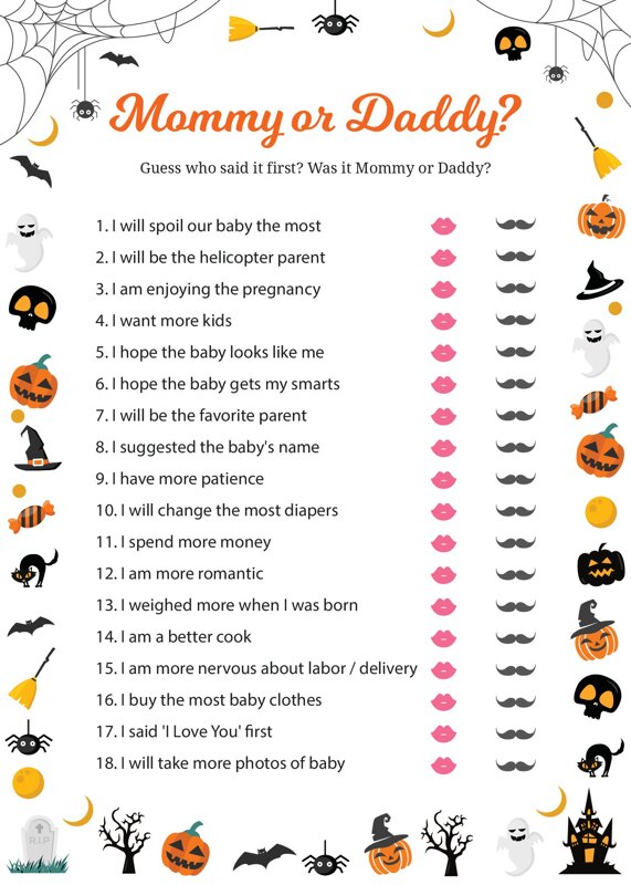 Halloween Mommy or Daddy