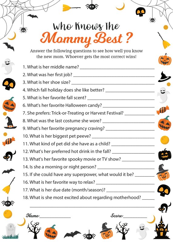 Halloween Who Knows the Mommy Best
