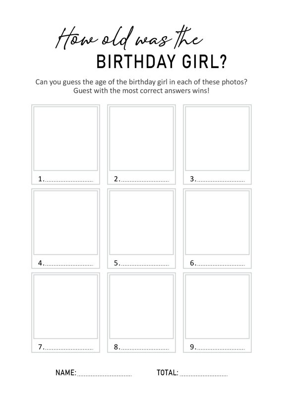 How old was the Birthday Girl?