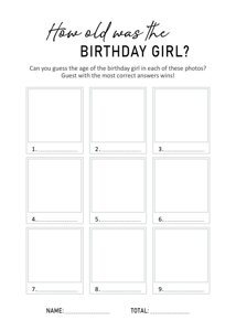 How old was the Birthday Girl?