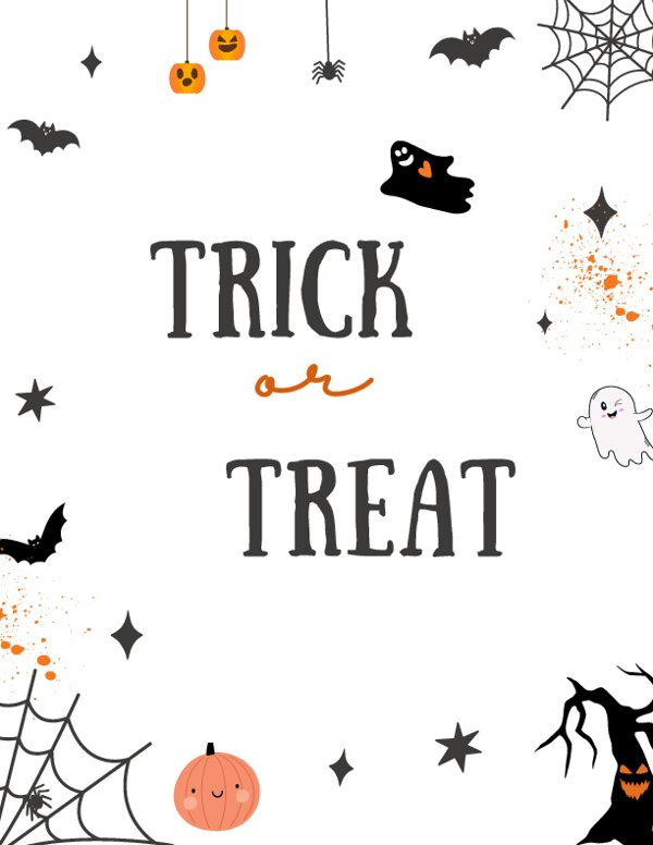 Trick or Treat Sign
