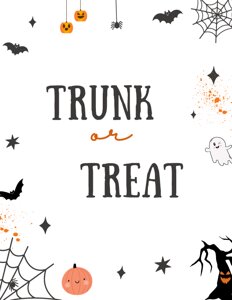 Trunk or Treat Sign