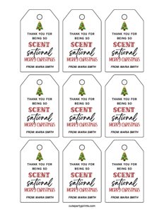Thank You for being so Scent-Sational Gift Tags