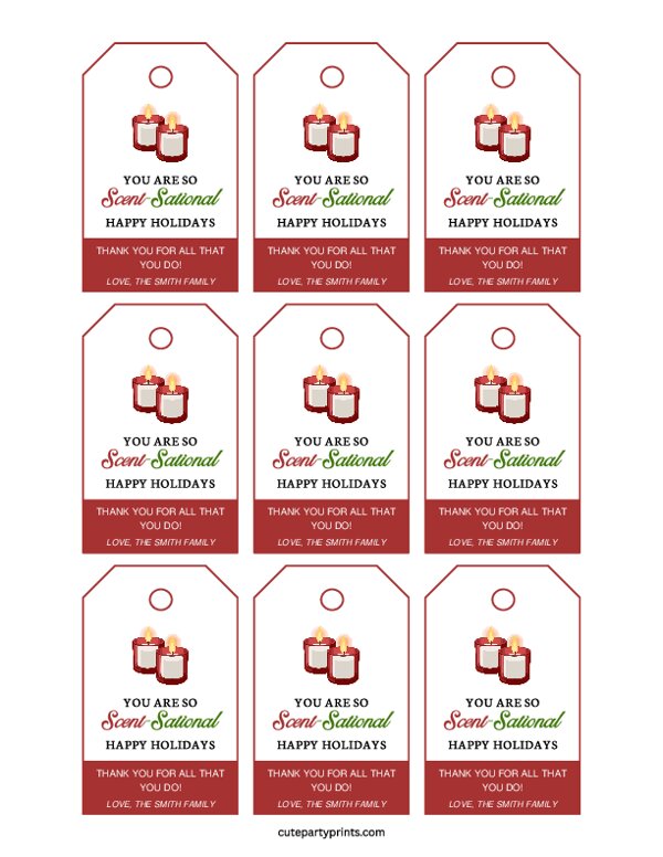 You are so Scent-Sational Gift Tags