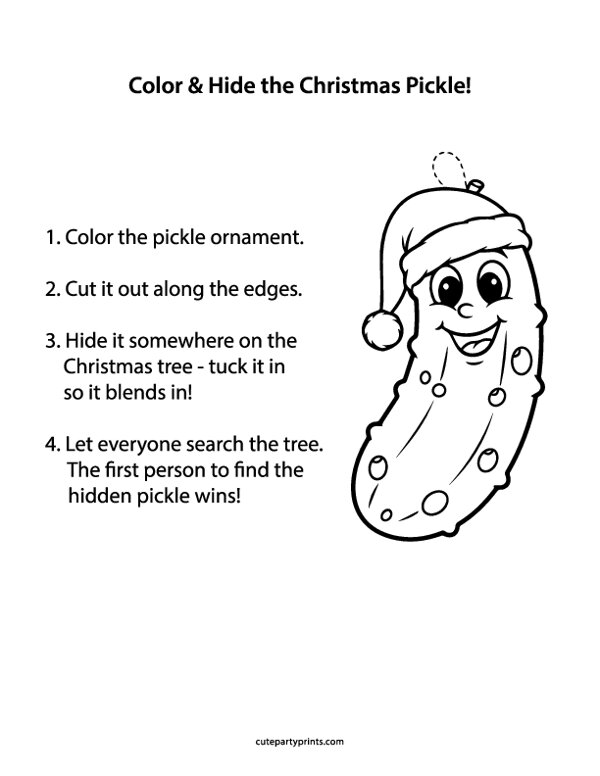 Christmas Pickle Paper Craft